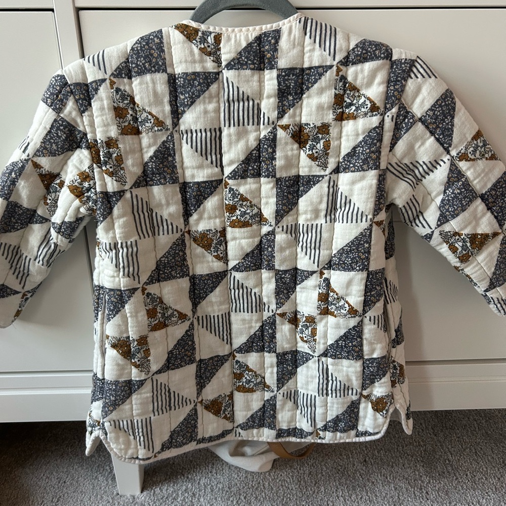 Rylee+ Cru patchwork jacket with buttons size 6/7 - Picture 4 of 6